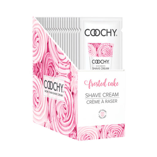 Coochy Shave Cream Frosted Cake Foil 15ml 24pc Display | SexToy.com