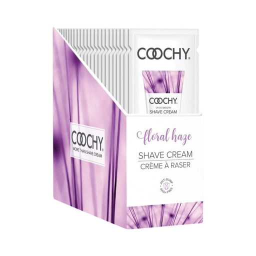 Coochy Shave Cream Floral Haze Foil 15ml 24pc Display | SexToy.com