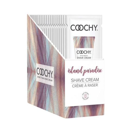 Coochy Shave Cream Island Paradise Foil 15ml 24pc Display | SexToy.com