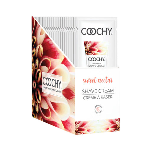 Coochy Shave Cream Sweet Nectar Foil 15ml 24pc Display | SexToy.com