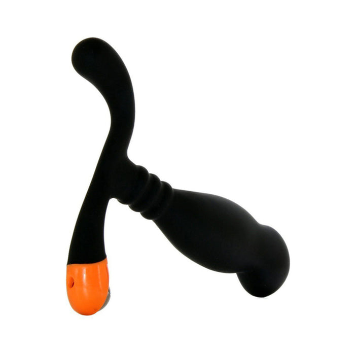 Nexus Ultra Si Silicone & Polypropylene Massager - Black/orange | SexToy.com