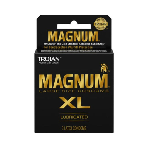 Trojan Magnum XL 3 Pack Latex Condoms | SexToy.com