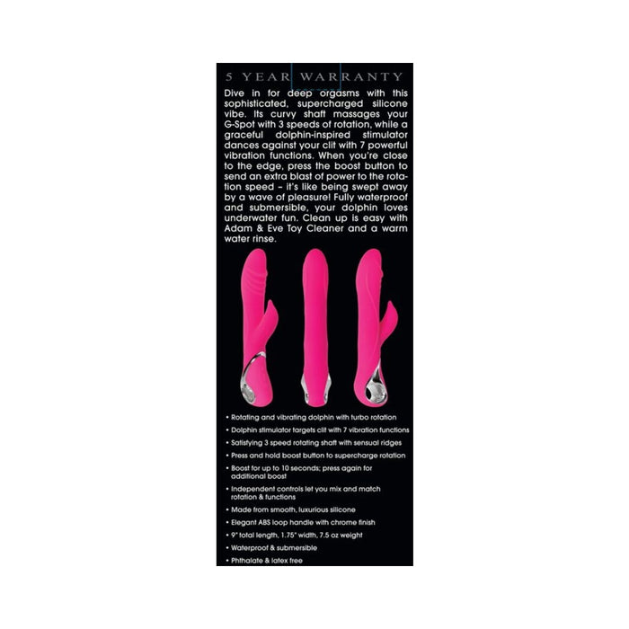 Adam & Eve The Dancing Dolphin Rechargeable Siliconepink | SexToy.com