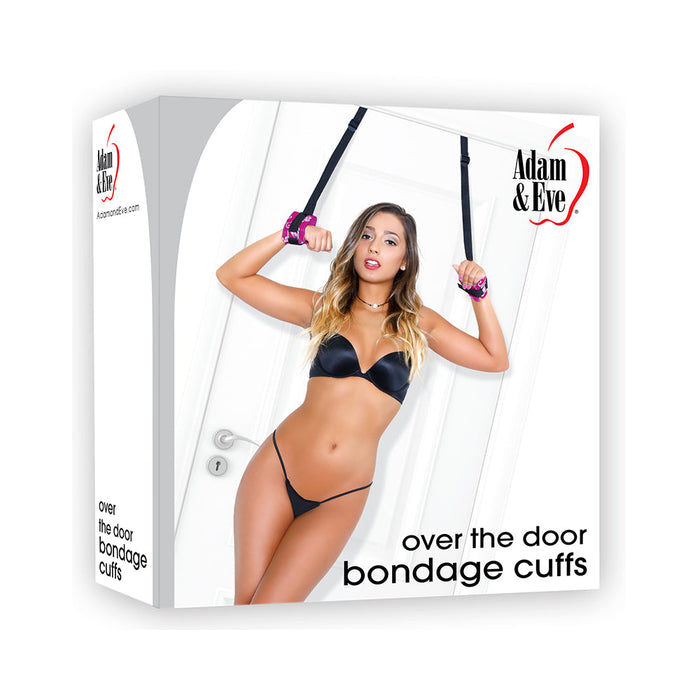 Adam & Eve Over The Door Bondage Cuffs Pink | SexToy.com