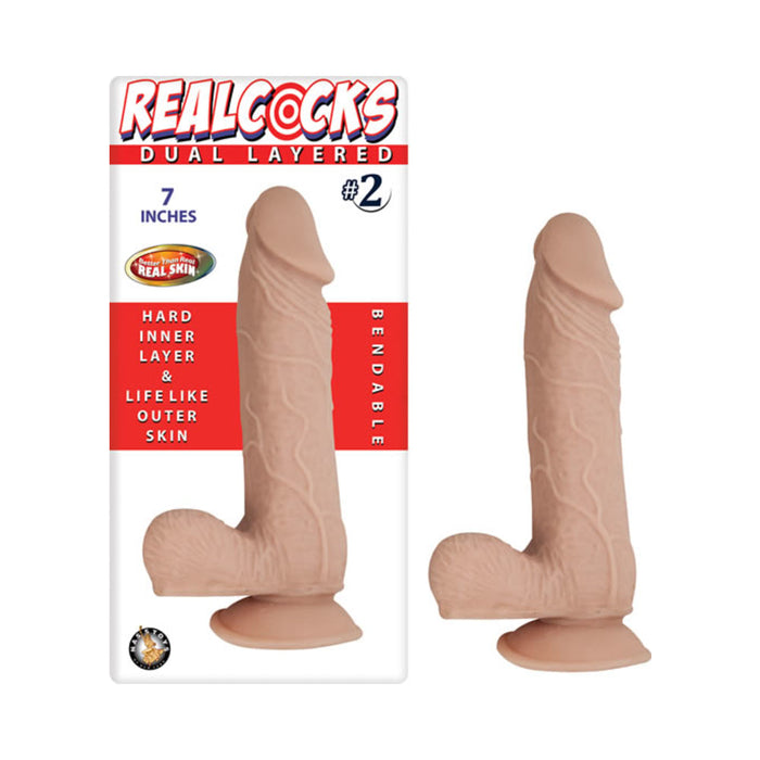 Real Cocks Dual Layered #2 7 inches Dildo | SexToy.com