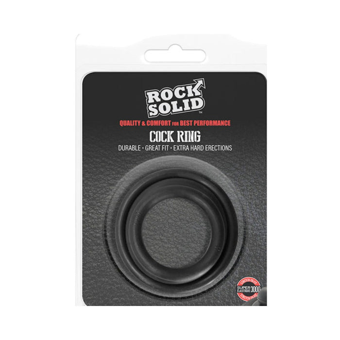 Rock Solid Tri-pack Rubber Gasket (1.25in, 1.5in, 2in) Black | SexToy.com