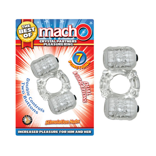 The Best Of Macho Crystal Partners Pleasure Ring Clear | SexToy.com