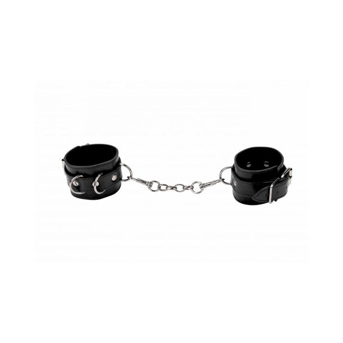 Ouch! Leather Cuffs - Black | SexToy.com