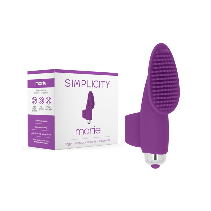 Simplicity Marie Finger Vibrator Purple | SexToy.com