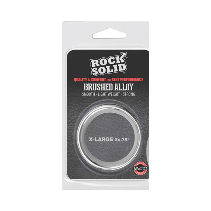 Rock Solid Brushed Alloy X-large (2in X .75in) Silver | SexToy.com