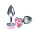 The 9's, The Silver Starter, Bejeweled Heart Stainless Steel Plug | SexToy.com