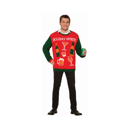 Xmas Sweater Holiday Spirits Xl | SexToy.com