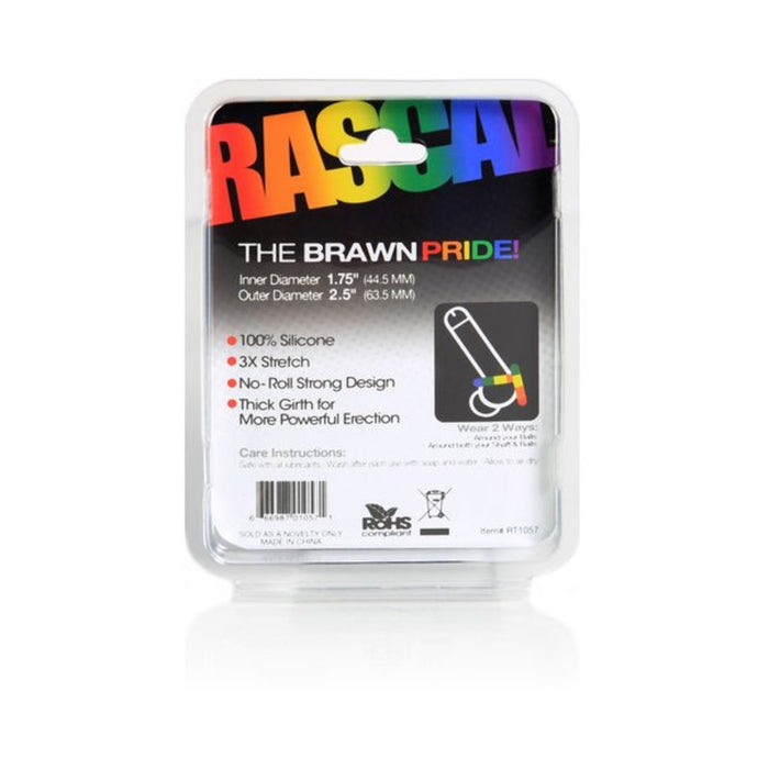 Rascal Toys The Brawn Pride Cock Ring Rainbow | SexToy.com