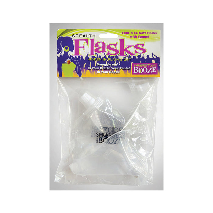 Stealth Soft Flask With Funnel 4 Pack 4oz | SexToy.com