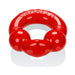 Oxballs 2-pack Cockring, Steel & Red | SexToy.com