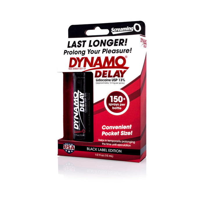 Screaming O Dynamo Delay Black Series 0.5 Fl Oz | SexToy.com