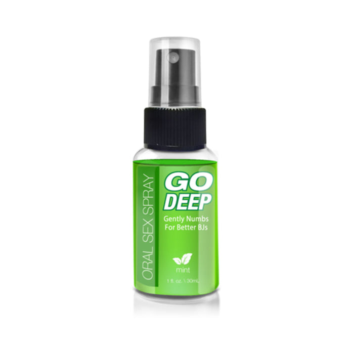 Go Deep Oral Sex Spray Mint 1 fl oz | SexToy.com