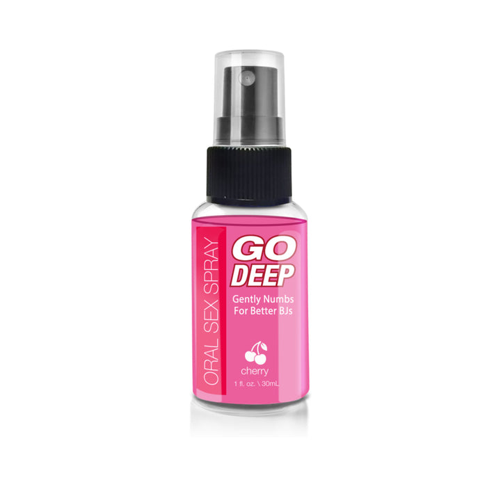 Go Deep Oral Sex Spray Cherry 1 fl oz | SexToy.com