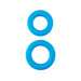 Neon Stretchy Silicone Cock Ring Set Blue | SexToy.com