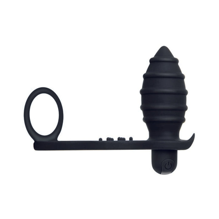 Zero Tolerance Cock Ring&anal Plug W/recharge Bullet Bk | SexToy.com