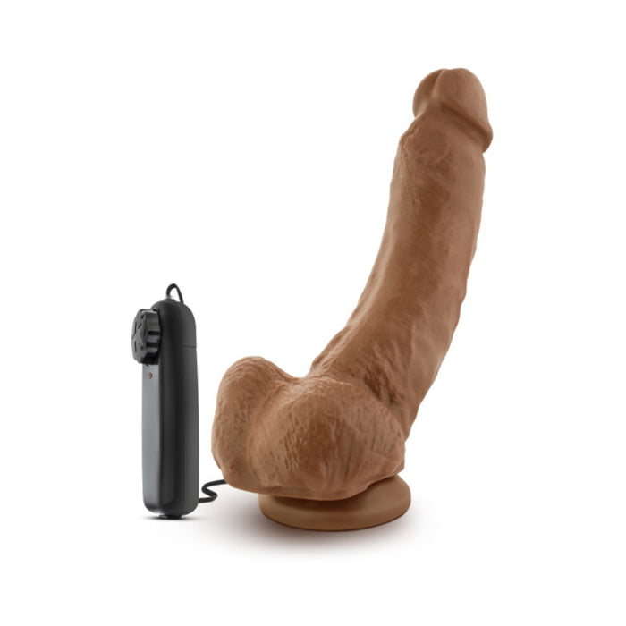 Loverboy - The Boxer - 9 Inch Vibrating Realistic Cock - Mocha | SexToy.com
