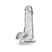 Naturally Yours - 6" Glitter Cock - Sparkling Clear | SexToy.com