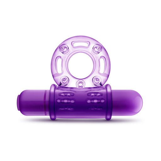 Play With Me - Couples Play - Vibrating Cockring - Purple | SexToy.com