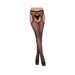 Fishnet Suspender Hose With Scalloped Trim O/s Black | SexToy.com