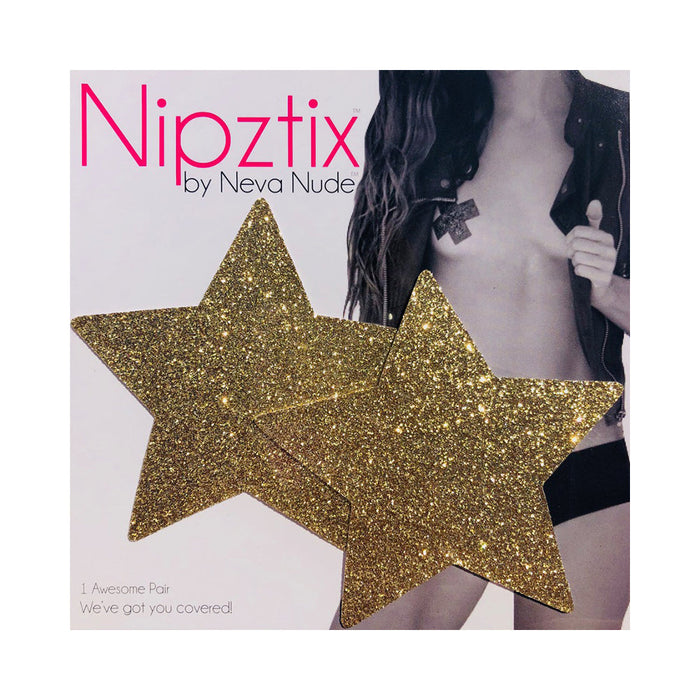 Neva Nude Pasty Stars Glitter Gold | SexToy.com