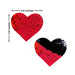 Neva Nude Pasty Heart Sequins Red To Black | SexToy.com