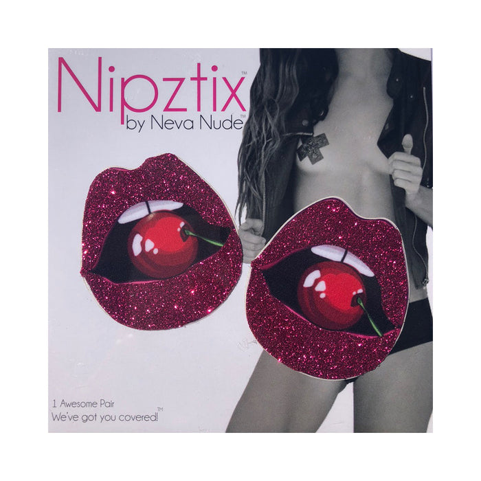 Neva Nude Pasty Lips With Cherry Glitter Pink | SexToy.com