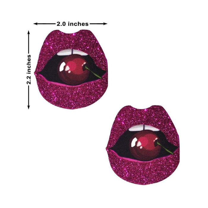 Neva Nude Pasty Lips With Cherry Glitter Pink | SexToy.com