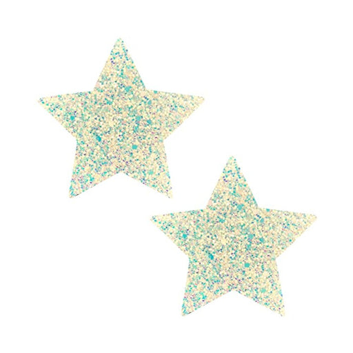 Neva Nude Pasty Star Sequins Iridescent White | SexToy.com