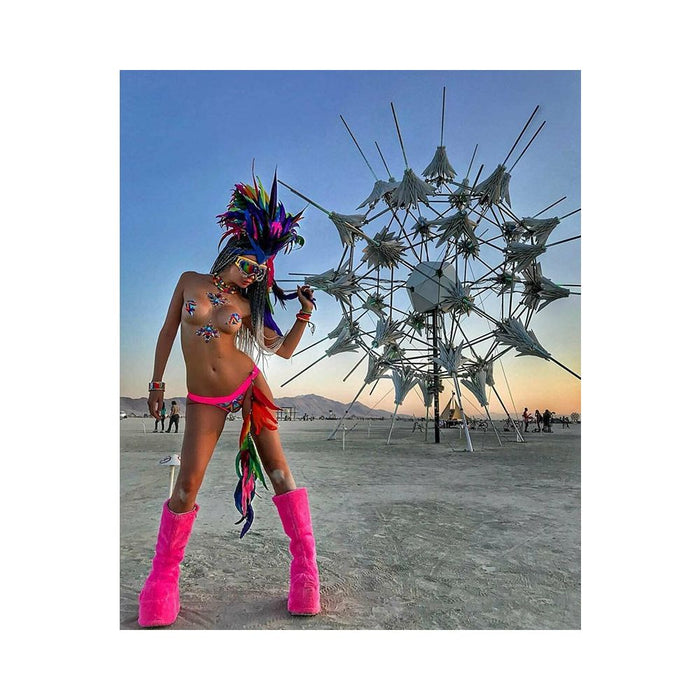 Neva Nude Pasty Thong Lg Blacklight | SexToy.com