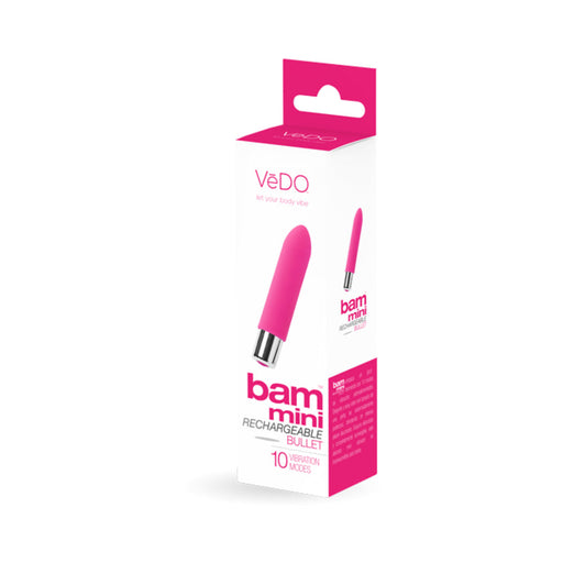 Vedo Bam Mini Rechargeable Bullet Vibe - 12 Pc Assort Display | SexToy.com
