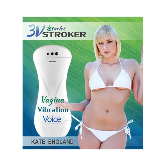 3v Talking And Vibrating Starlet Stroker Kate England | SexToy.com