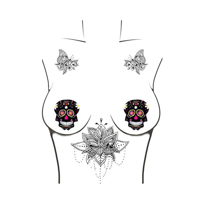 Neva Nude Pasty Sugar Skull | SexToy.com