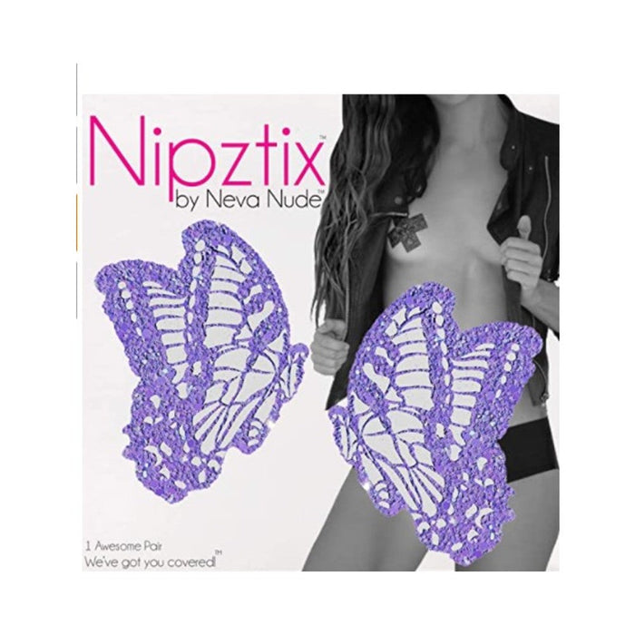 Neva Nude Pasty Butterfly Glitter Lavendar | SexToy.com