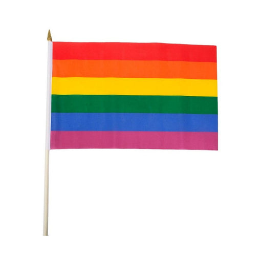 Gaysentials Rainbow Stick Flag 4in X 6in | SexToy.com