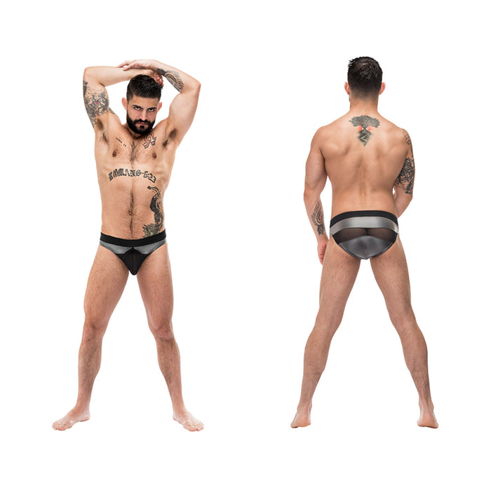 Male Power Iron Clad Iron Clad Bikini Grey Lrg | SexToy.com