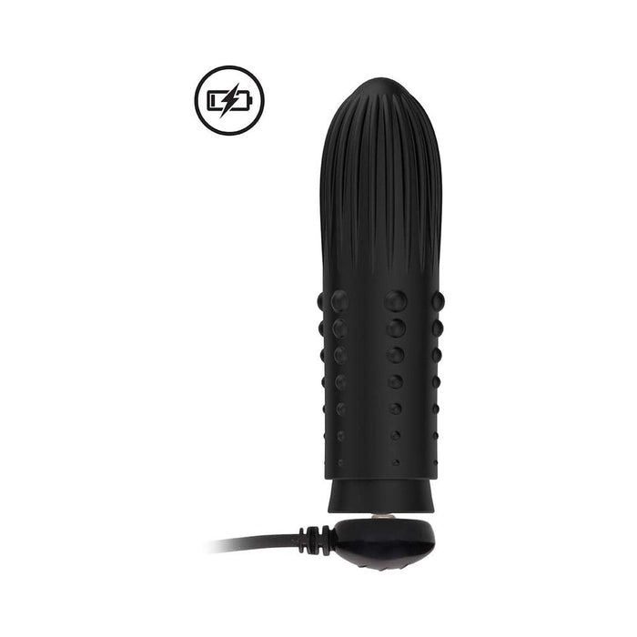 Elegance Lush Turbo Rechargeable Bullet - Black | SexToy.com