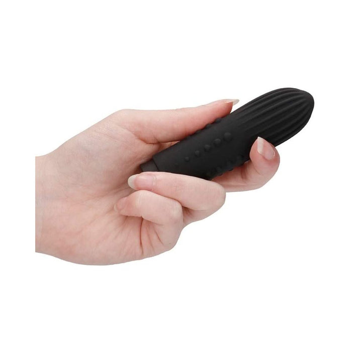 Elegance Lush Turbo Rechargeable Bullet - Black | SexToy.com