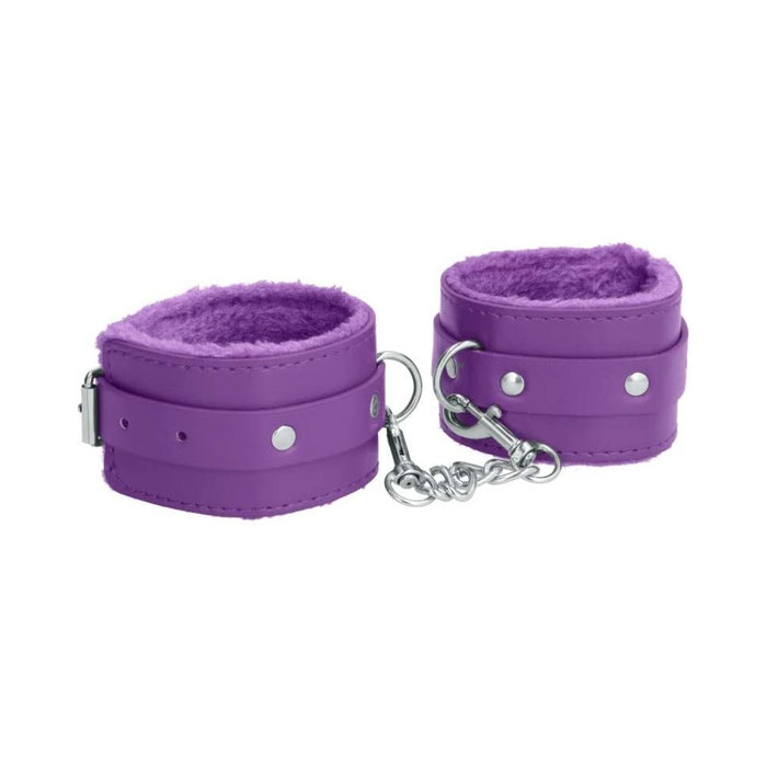 Ouch! Plush Leather Ankle Cuffs | SexToy.com