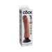 King Cock 9in Vibrating Cock Tan | SexToy.com