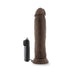 Dr. Skin - Dr. Throb - 9.5in Vibrating Realistic Cock With Suction Cup - Chocolate | SexToy.com