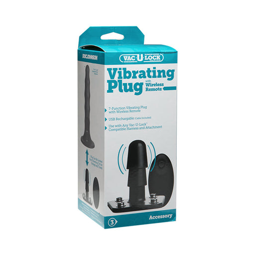 Vac-U-Lock Vibrating Plug with Wireless Remote | SexToy.com