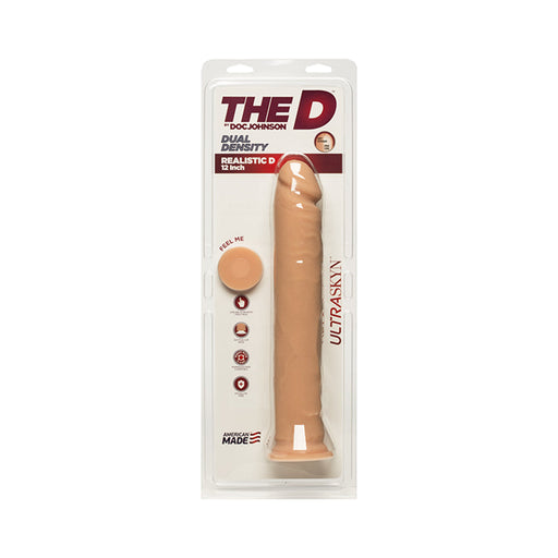 The D Realistic D 12 inches Ultraskyn Beige Dildo | SexToy.com