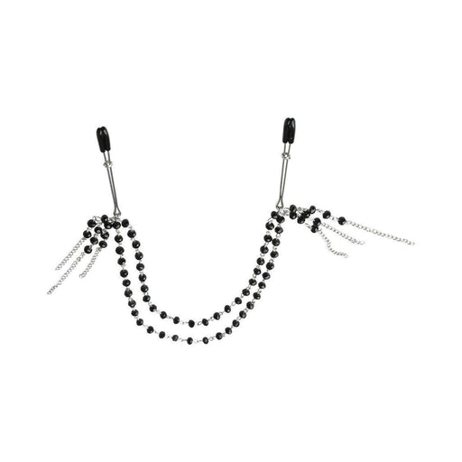 Sincerely, SS Black Jeweled Nipple Clips | SexToy.com