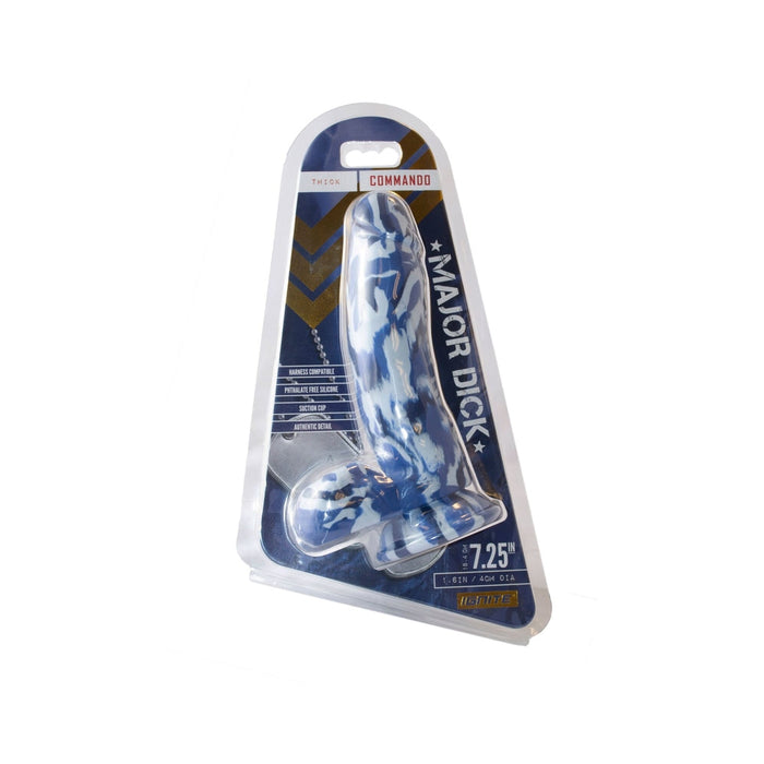 Major Dick Commando Dong 7.25 inches Blue Camo | SexToy.com