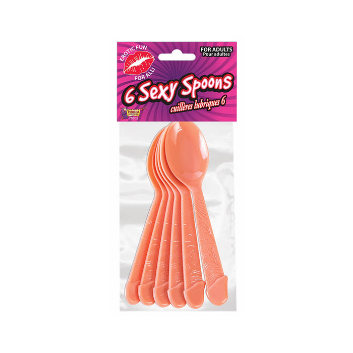 Sexy Spoon with Pecker Handles 6 Pack | SexToy.com
